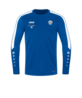 JAKO Power Sweatshirt Blau Weiss F400