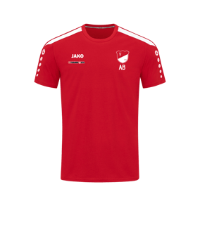 JAKO Power T-Shirt Rot Weiss F100