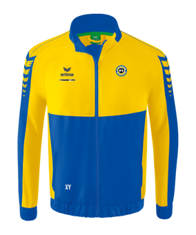 Erima SIX WINGS Präsentationsjacke Blau Gelb