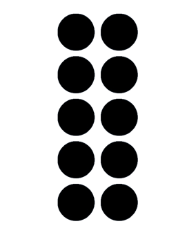 Cawila PRO Rundmagnet 10er Set 20mm Schwarz - schwarz