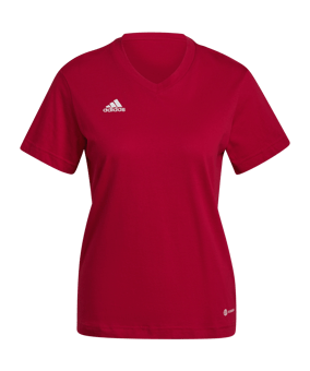 adidas Entrada 22 T-Shirt Damen Rot - rot