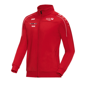 JAKO Classico Polyesterjacke Rot Weiss F01