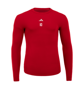 adidas Techfit Longsleeve Rot