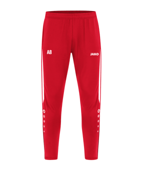 JAKO Power Trainingshose Rot Weiss F105