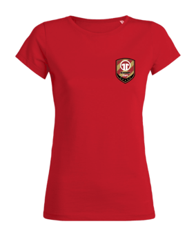 11ts Academy Women Shirt Brustlogo Rot - rot