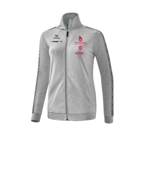 Erima Essential Team Tracktop Jacke Damen Hellgrau