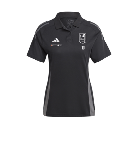 adidas Tiro 24 Competition Poloshirt Damen Schwarz Grau