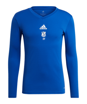 adidas Team Base Top langarm Blau Weiss