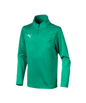 PUMA LIGA Training 1/4 Zip Top Sweatshirt Kids F05 - gruen