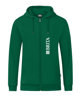 JAKO Organic Kapuzenjacke Grün F260