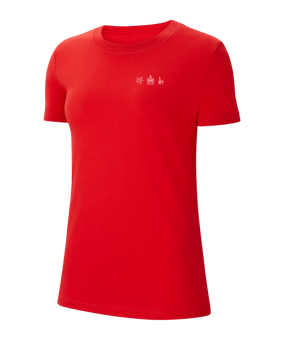 Nike Park 20 T-Shirt Damen Rot Weiss F657