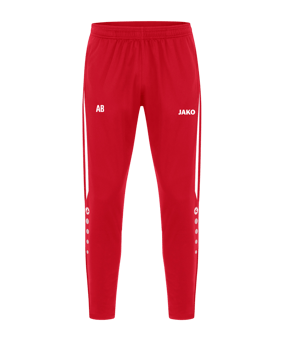 JAKO Power Polyesterhose Kids Rot Weiss F105