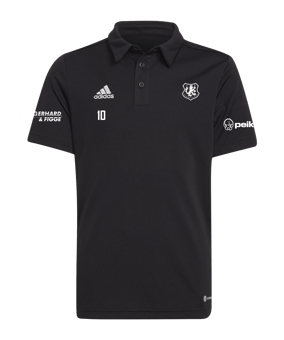 adidas Entrada 22 Poloshirt Kids Schwarz