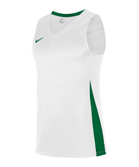 Nike Team Basketball Stock Trikot Weiss Grün F104 - weiss
