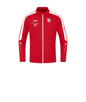 JAKO Power Polyesterjacke Kids Rot Weiss F100