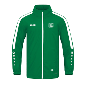 JAKO Power Allwetterjacke Grün Weiss F200
