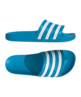 adidas Adilette Aqua Badelatsche Blau - blau