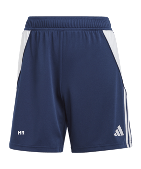 adidas Tiro 24 Short Damen Blau Weiss