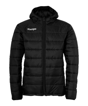 Kempa Puffer Kapuzenjacke Schwarz F01 - schwarz