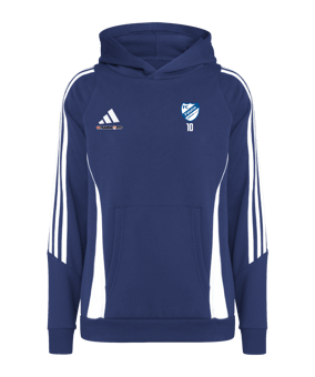 adidas Tiro 24 Hoody Kids Blau Weiss