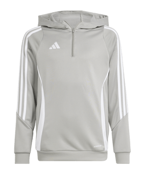 adidas Tiro 24 Training Hoody Kids Grau Weiss - grau