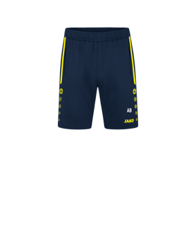 JAKO Allround Trainingsshort Blau Gelb F904