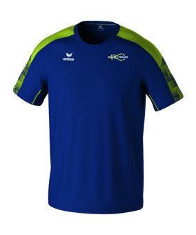 Erima Evo Star T-Shirt Blau Gelb