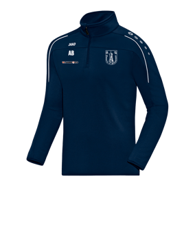 JAKO Classico Ziptop Blau Weiss F09