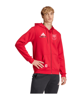 adidas Entrada 26 Kapuzenjacke Rot