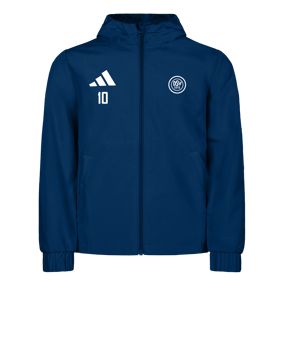 adidas Entrada 26 Regenjacke Dunkelblau