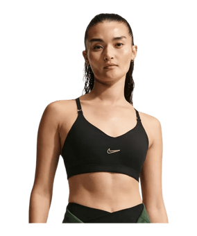 Nike Dri-Fit Indy Gloss Sport-BH Damen Schwarz F010