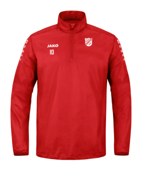 JAKO Team Rainzip Sweatshirt Kids Rot F100