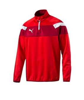 PUMA Spirit II 1/4 Zip Trainingstop Kids Rot F01 - rot