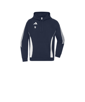 Sweat à capuche adidas Tiro 24 enfants bleu blanc 
