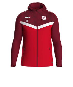 JAKO Iconic Kapuzenjacke Rot F103