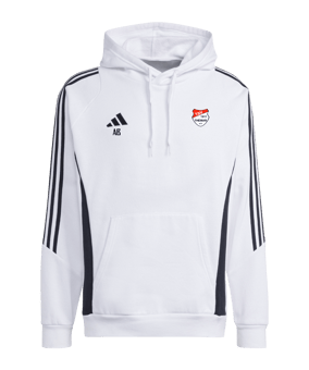 adidas Tiro 24 Hoody Weiss Schwarz