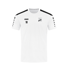 JAKO Power T-Shirt Weiss Schwarz F000