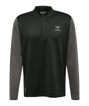 Hummel Ongrid 1/2 Zip Poly Sweatshirt Schwarz F2715 - schwarz