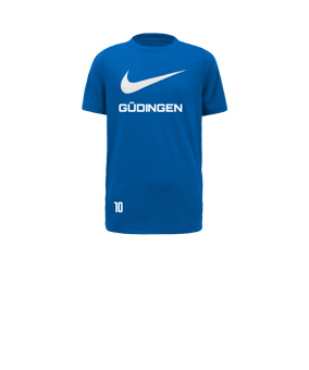 Nike Park 20 Swoosh T-Shirt Kids Blau Weiss F463