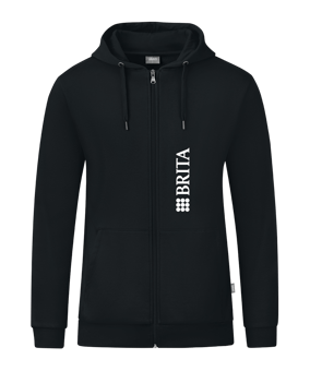 JAKO Organic Kapuzenjacke Schwarz F800