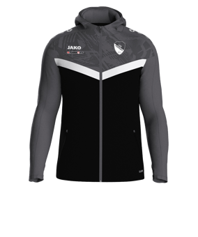 JAKO Iconic Kapuzenjacke Kids Schwarz F801
