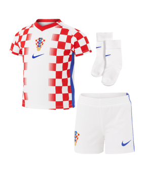 Nike HNS Kroatien Minikit Trikot Set Home WM 2026 Kids Weiß F100 - weiss