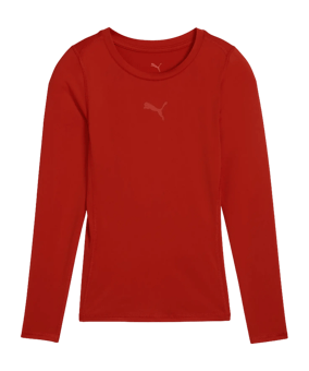 PUMA teamLIGA26 Baselayer LS T-Shirt Kids Rot F01 - rot