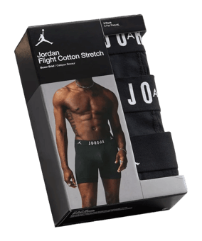 Jordan Flight Cotton Core 3PK Boxershort Caleçon boxer Noir C023 - noir