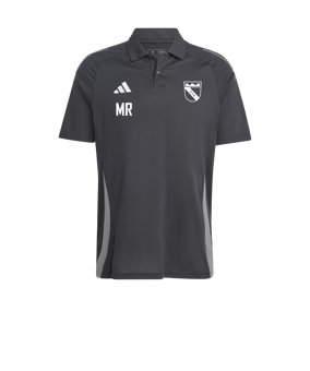 adidas Tiro 24 Comp Poloshirt Schwarz Grau