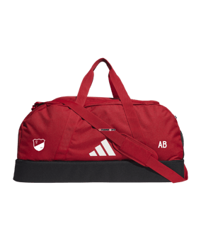 adidas Tiro League Duffel Bag Gr. L Rot Weiss