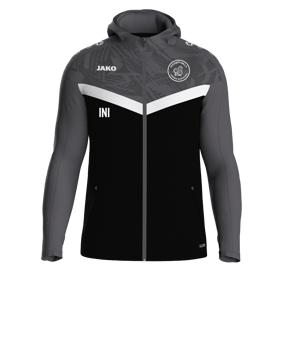 JAKO Iconic Kapuzenjacke Schwarz F801