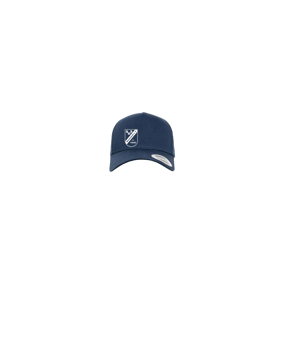 Merch 5 Panel Curved Snapback Cap Navy | #logo1c