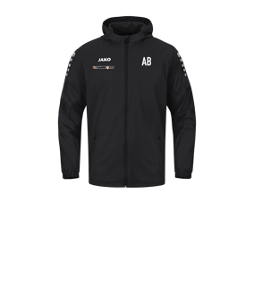 JAKO Team 2.0 Allwetterjacke Kids Schwarz F800