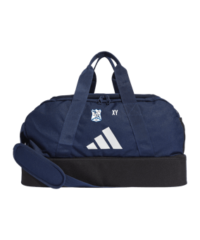 adidas Tiro League Duffel Bag Gr. S Blau Weiss